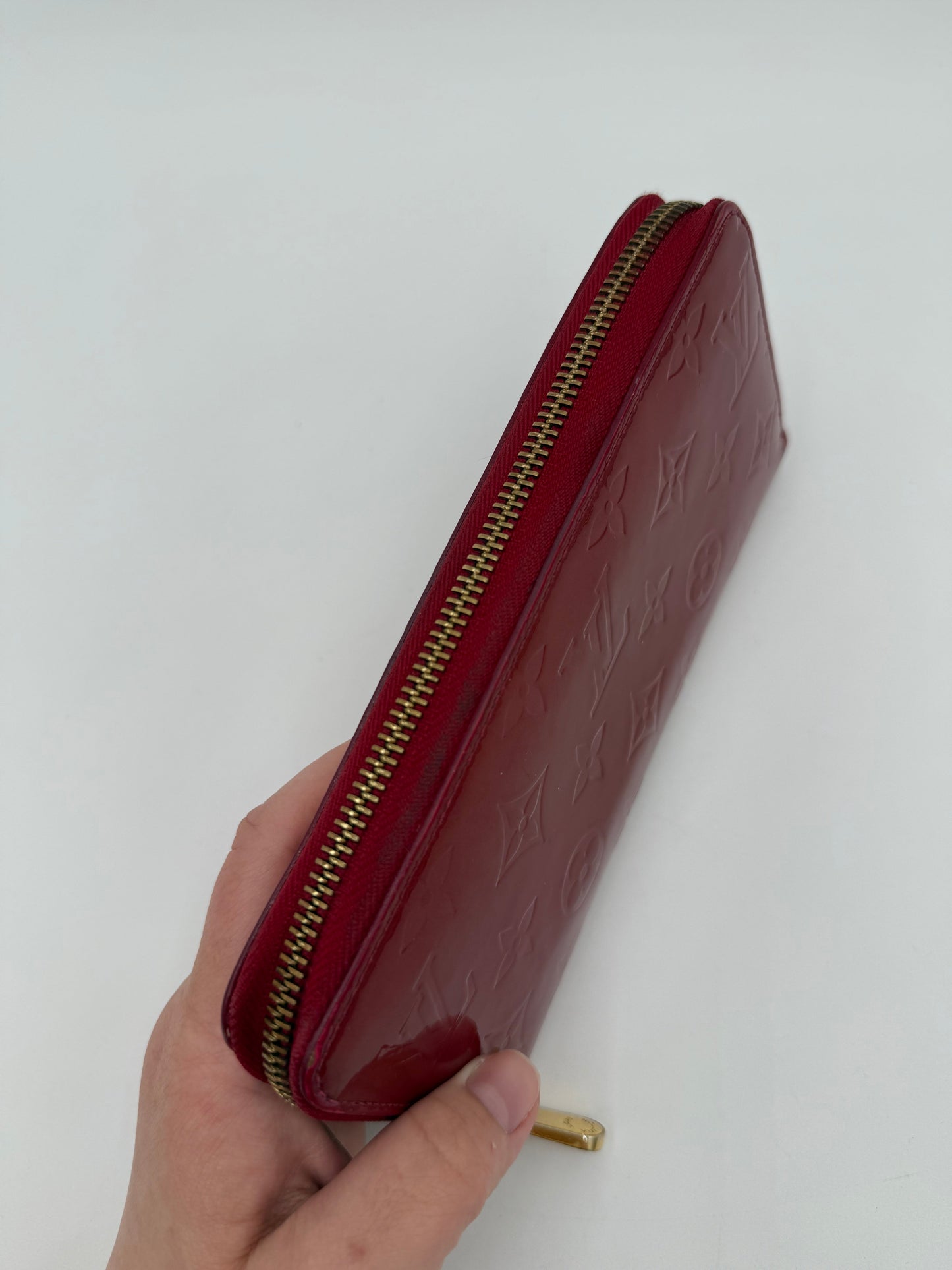 Wallet Luxury Designer By Louis Vuitton In Red, Size:Large
