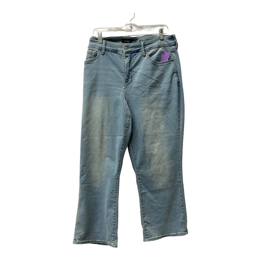 Jeans Straight By Not Your Daughters Jeans In Blue Denim, Size:18