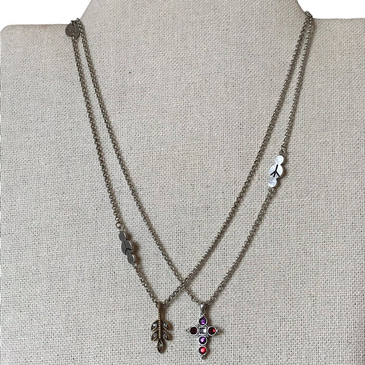 Necklace Layered By Lucky Brand In Silver