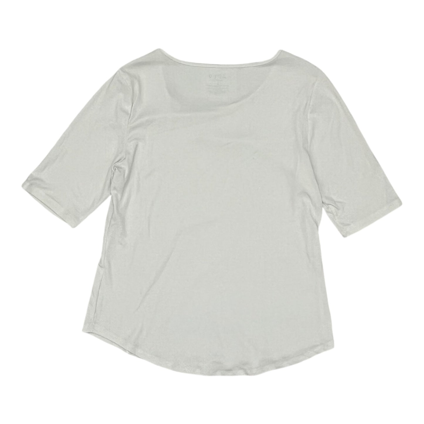 Top 3/4 Sleeve By Apt 9 In White, Size:L