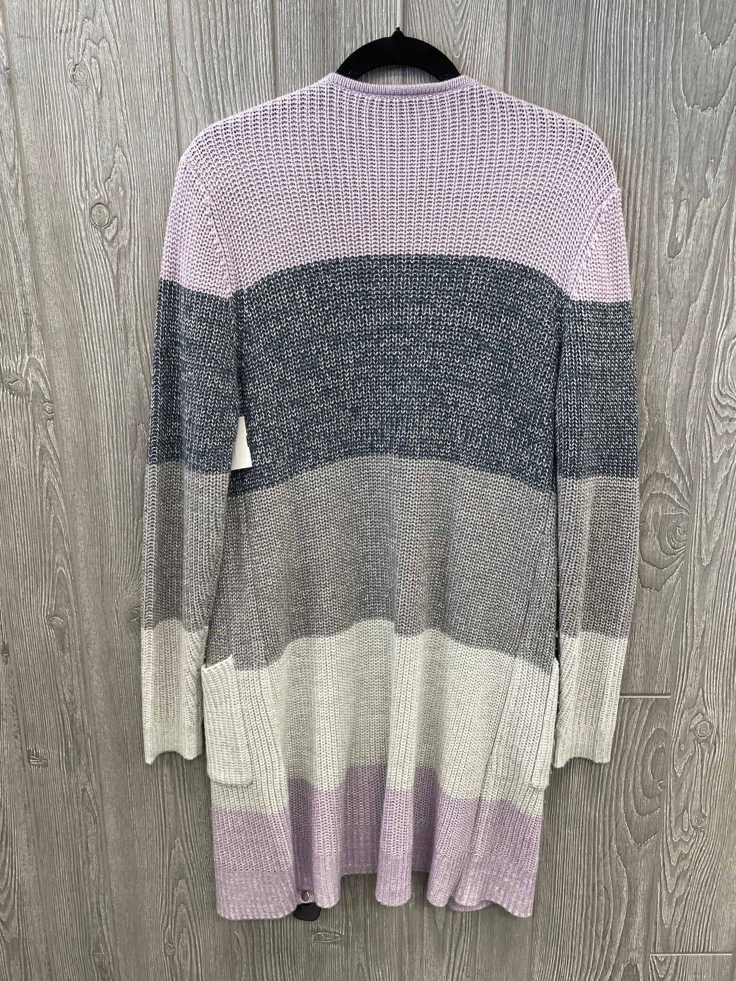 Sweater Cardigan By Apt 9 In Blue & Purple, Size: M