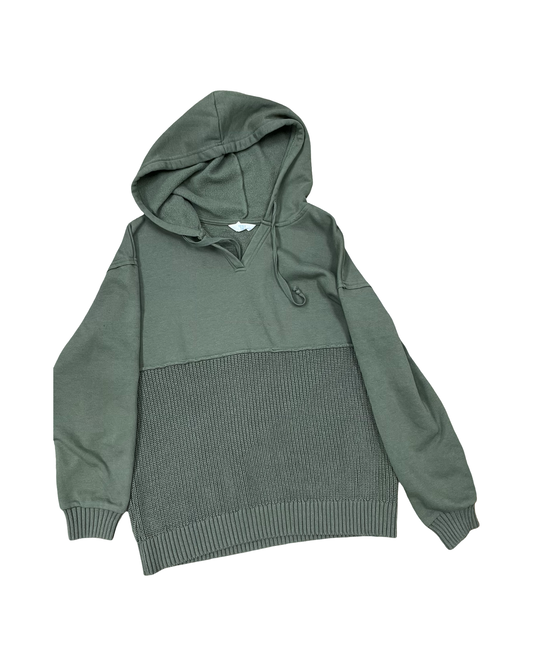 Sweatshirt Hoodie By Time And Tru In Green, Size:M