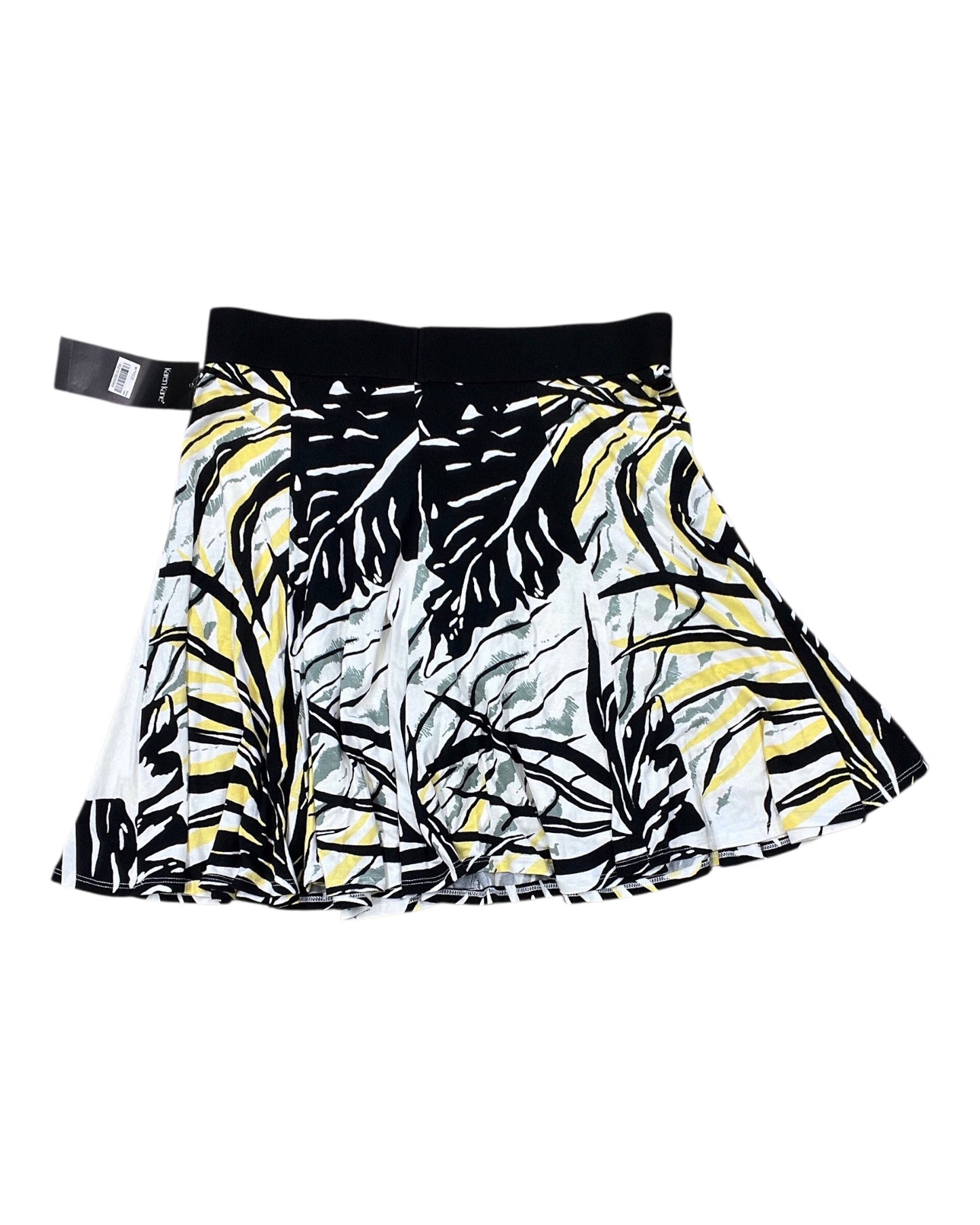 Skirt Mini & Short By Karen Kane In Black & Yellow, Size:L