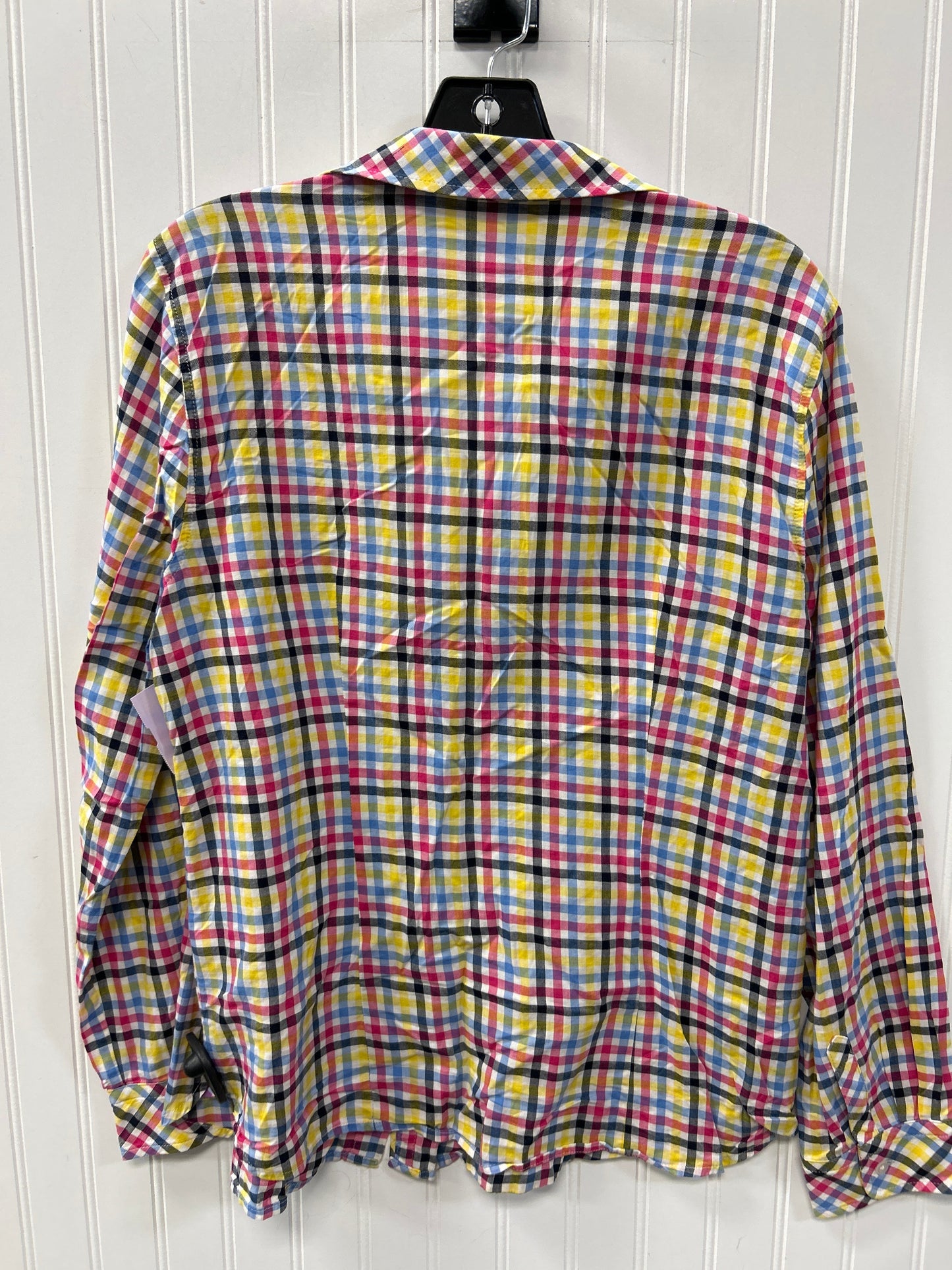 Top Ls By Talbots In Plaid Pattern, Size:L