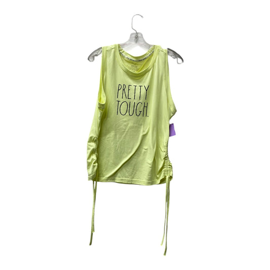 Athletic Tank Top By Rae Dun In Yellow, Size:Xl