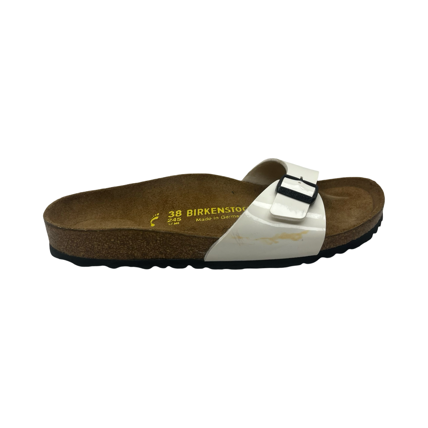 Sandals Flats By Birkenstock In Cream, Size:7