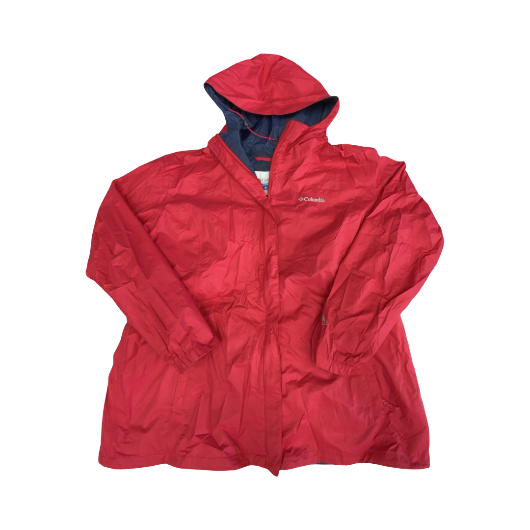 Jacket Windbreaker By Columbia In Pink, Size:2X