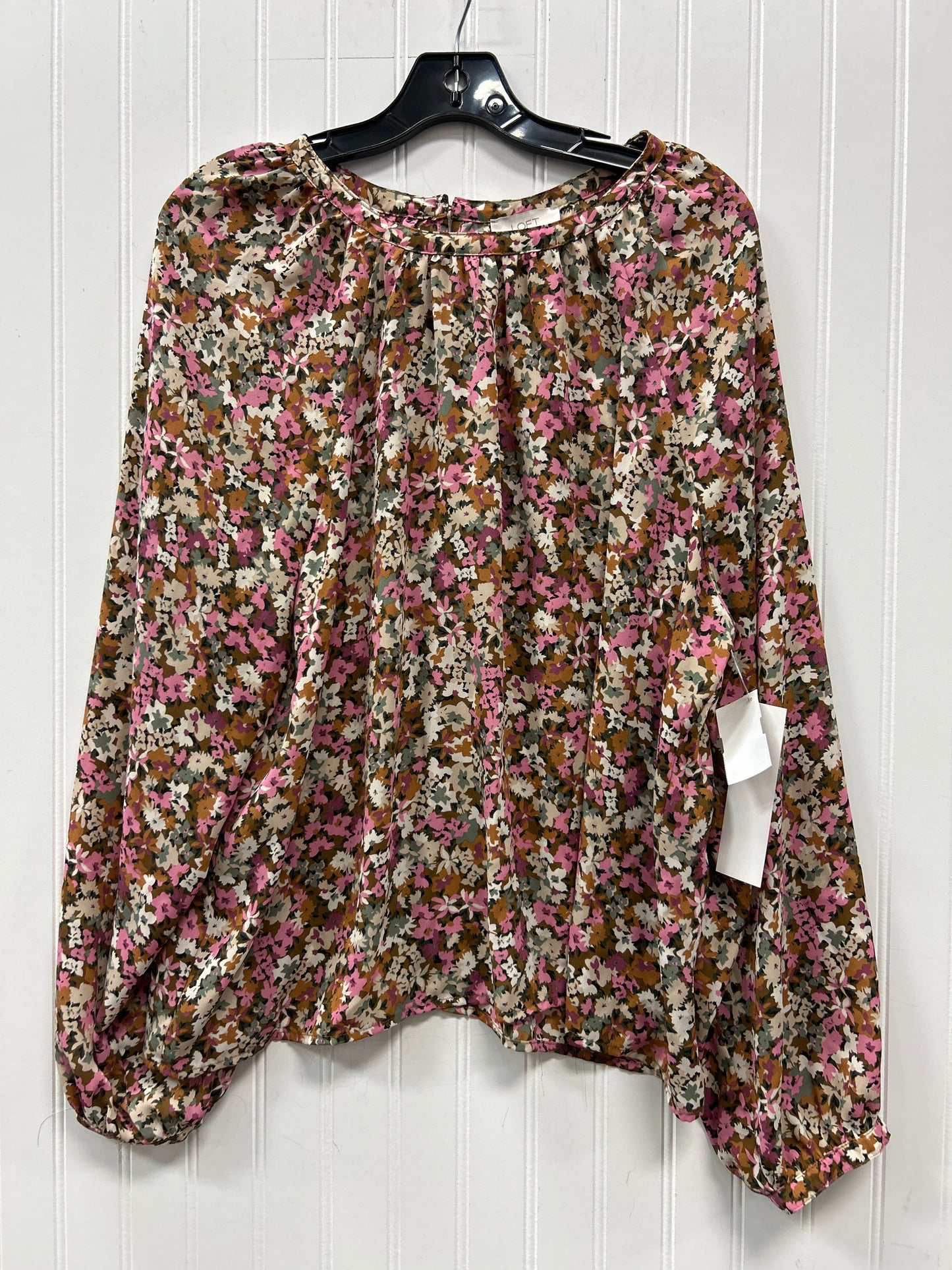 Top Ls By Loft In Floral Print, Size:Xl