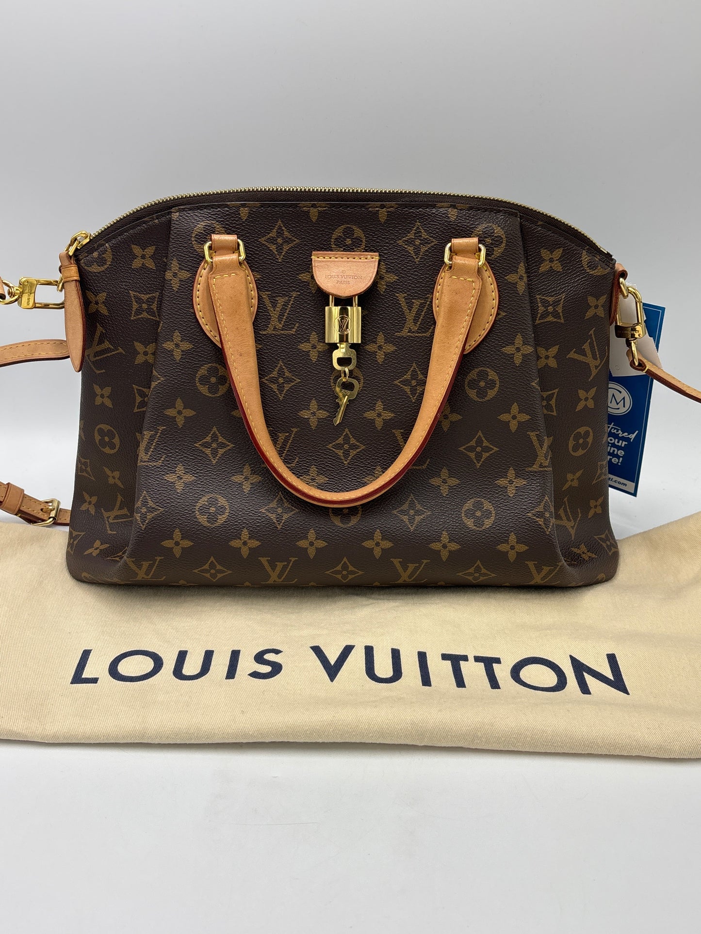 Louis Vuitton Rivoli MM Monogram Designer Luxury Handbag