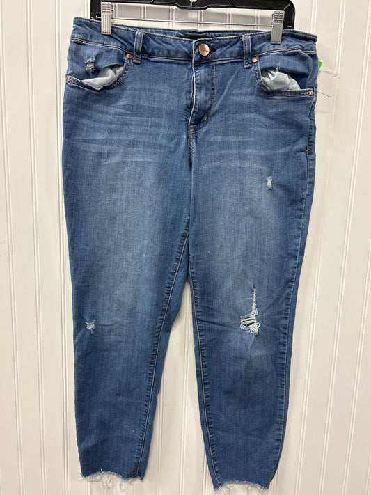 Jeans Skinny By 1822 Denim In Blue Denim, Size:16