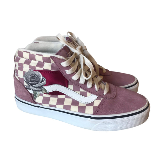 Shoes Sneakers By Vans In Pink & White, Size:5.5