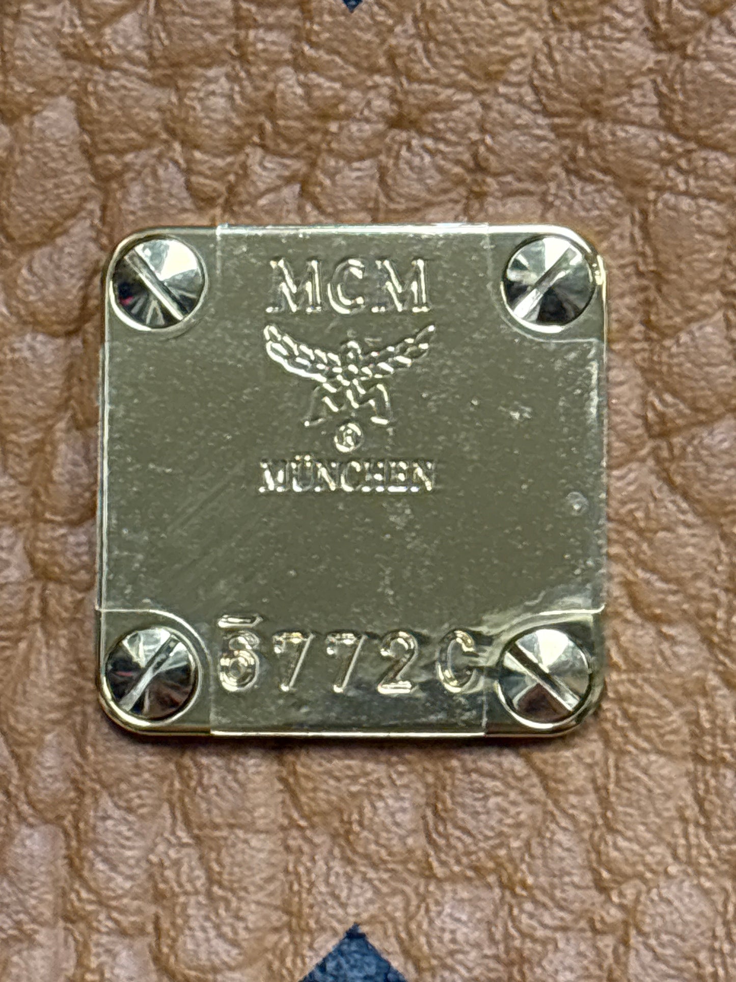 Clutch Luxury Designer By Mcm, Size: Large