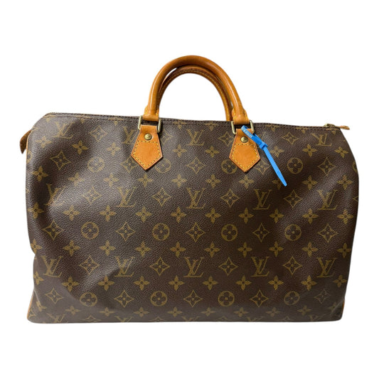 Handbag Luxury Designer By Louis Vuitton In Brown, Size:Large
