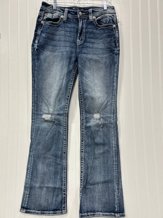 Jeans Boot Cut By Miss Me In Blue Denim, Size:8