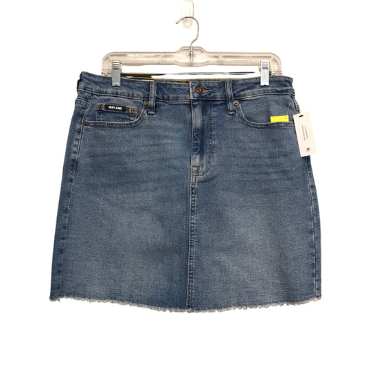 Skirt Mini & Short By Dkny In Blue Denim, Size:8