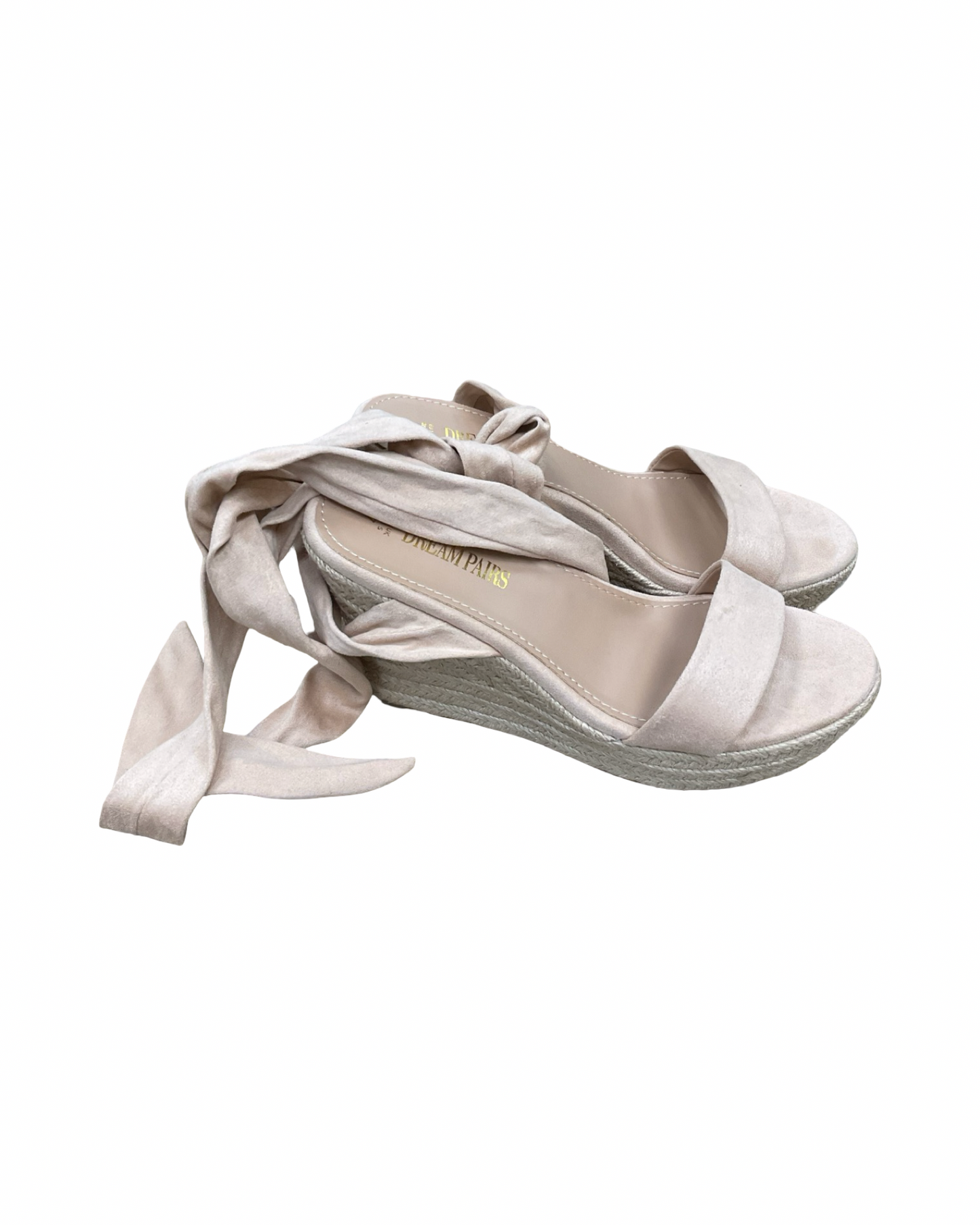Sandals Heels Platform By Dream Pairs In Tan, Size:7