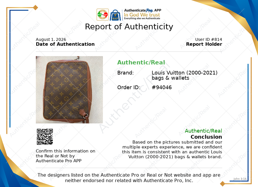 Clutch Luxury Designer By Louis Vuitton, Size: Medium