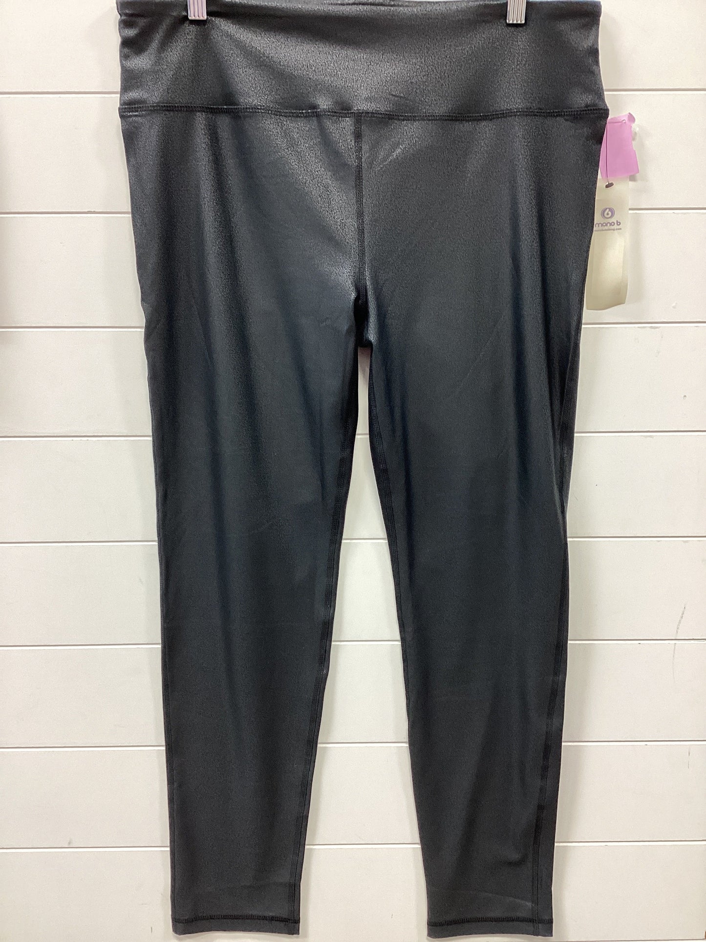 Athletic Leggings By Mono B In Black, Size:2X