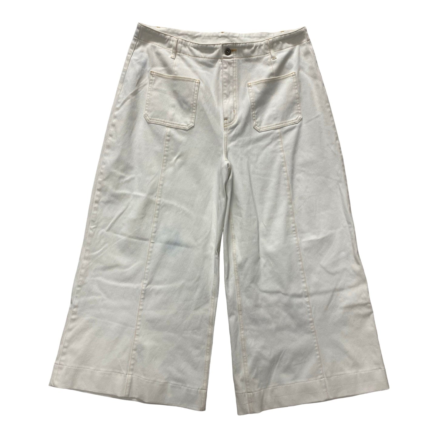 Pants Wide Leg By Halara In White, Size:Xl