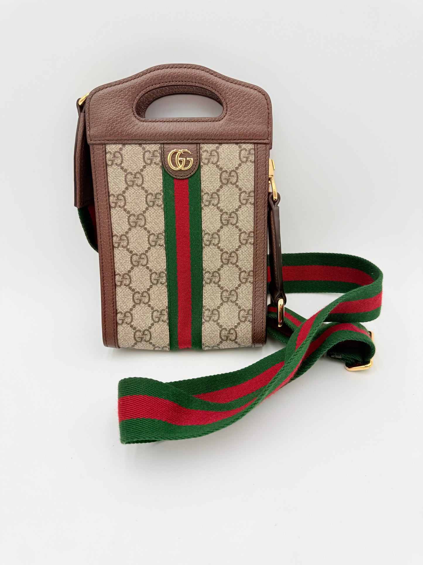 Crossbody Luxury Designer By Gucci In Multi, Size:Small
