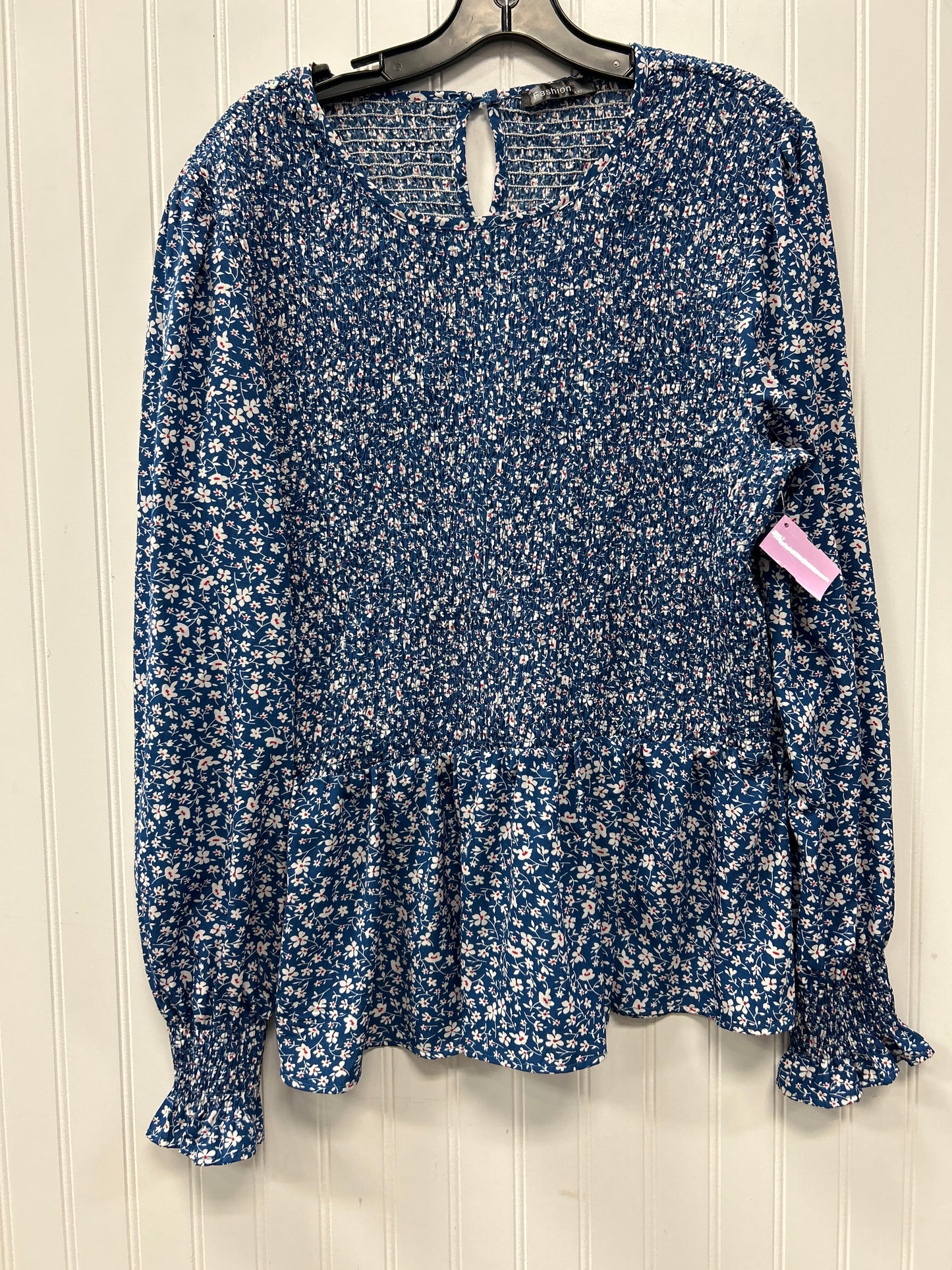 Top Ls By Cmc In Floral Print, Size:Xxl