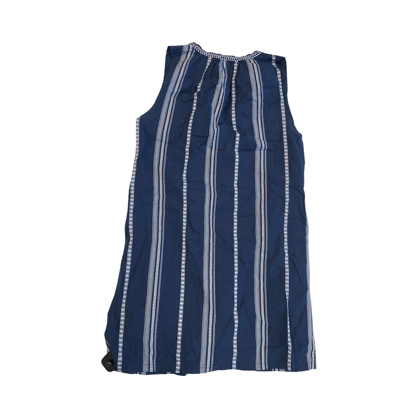 Dress Casual Midi By Evereve In Blue & White, Size:M