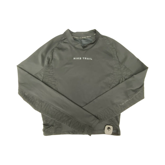 Athletic Top Ls Crewneck By Nike In Black, Size:L