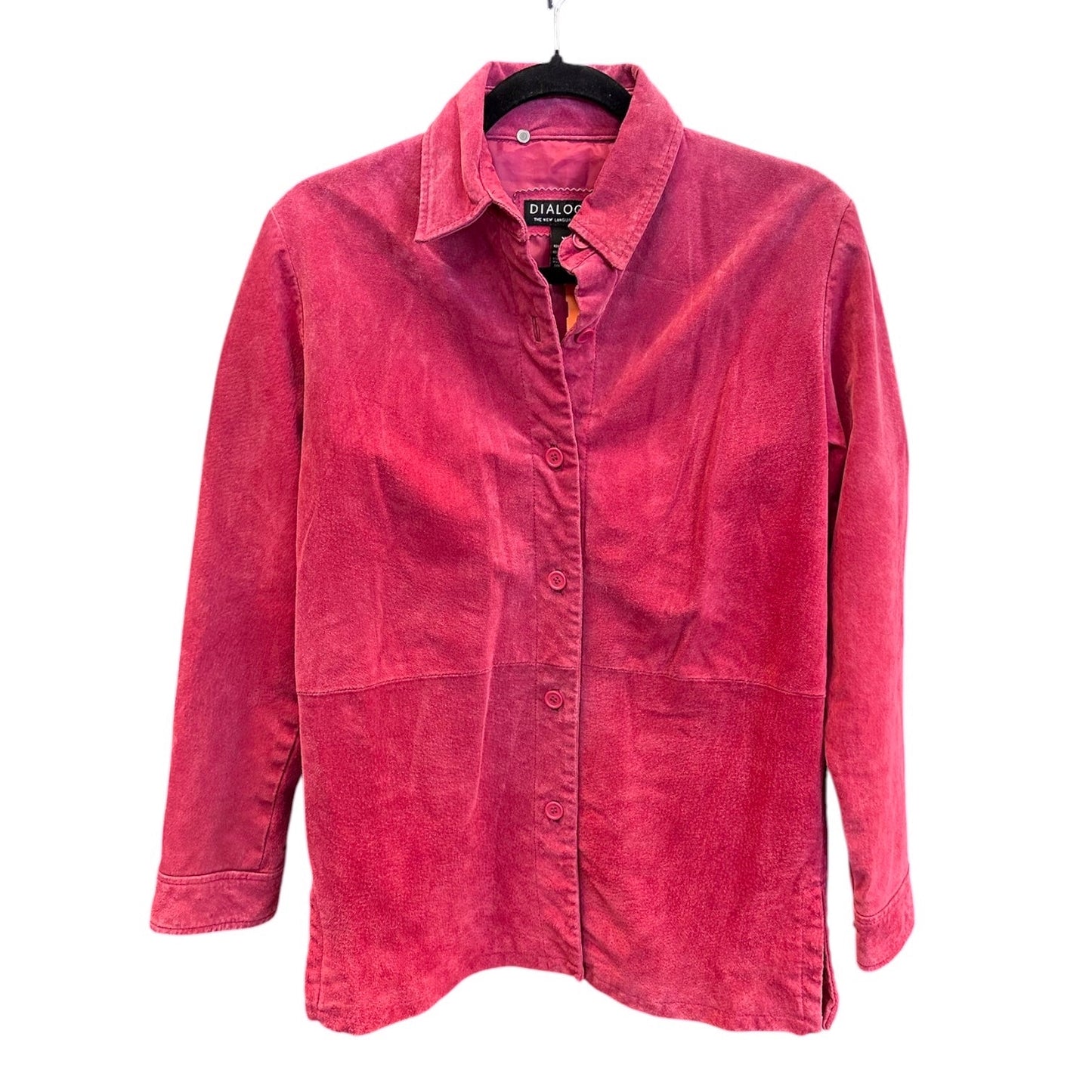 Jacket Leather By Clothes Mentor In Red, Size:Xs