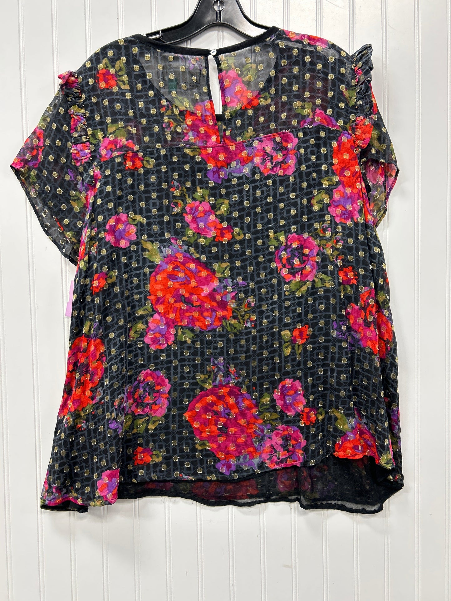 Top Ss By Anthropologie In Floral Print, Size:18