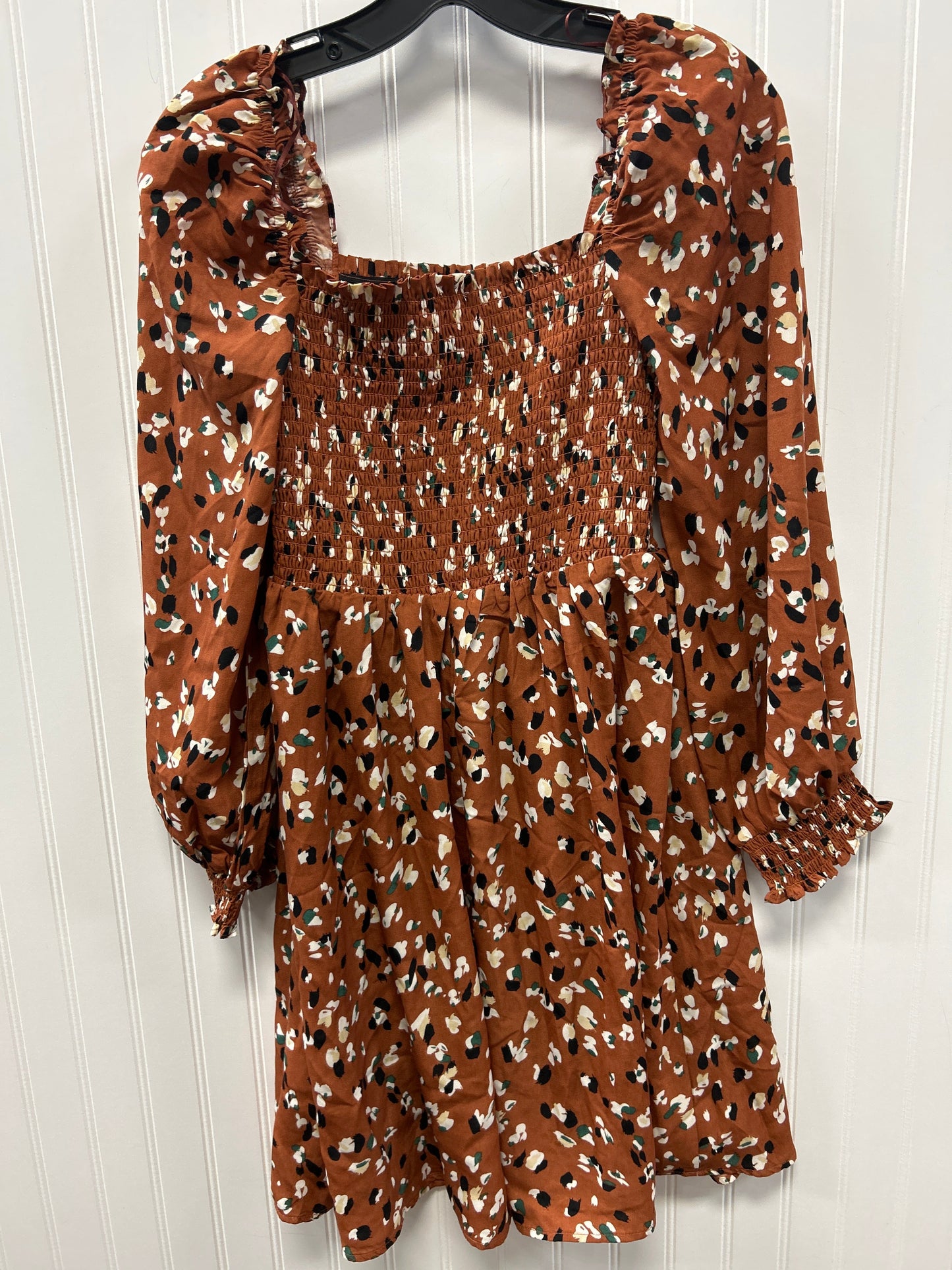 Dress Casual Midi By Hailey & Co In Brown, Size:M