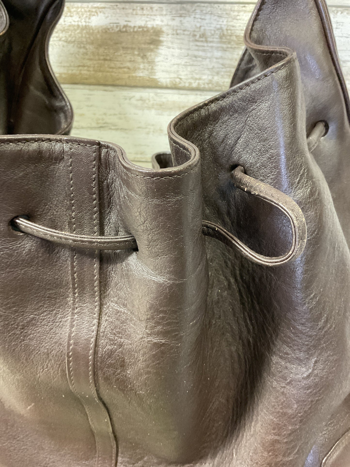 Handbag Luxury Designer By Burberry In Brown, Size:Large