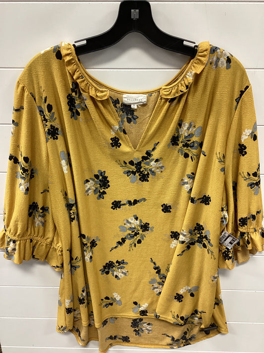 Top Ss By Melloday In Yellow, Size:2X