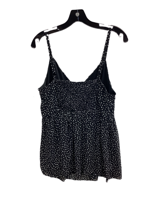 Top Sleeveless By Torrid In Black & White, Size:1X