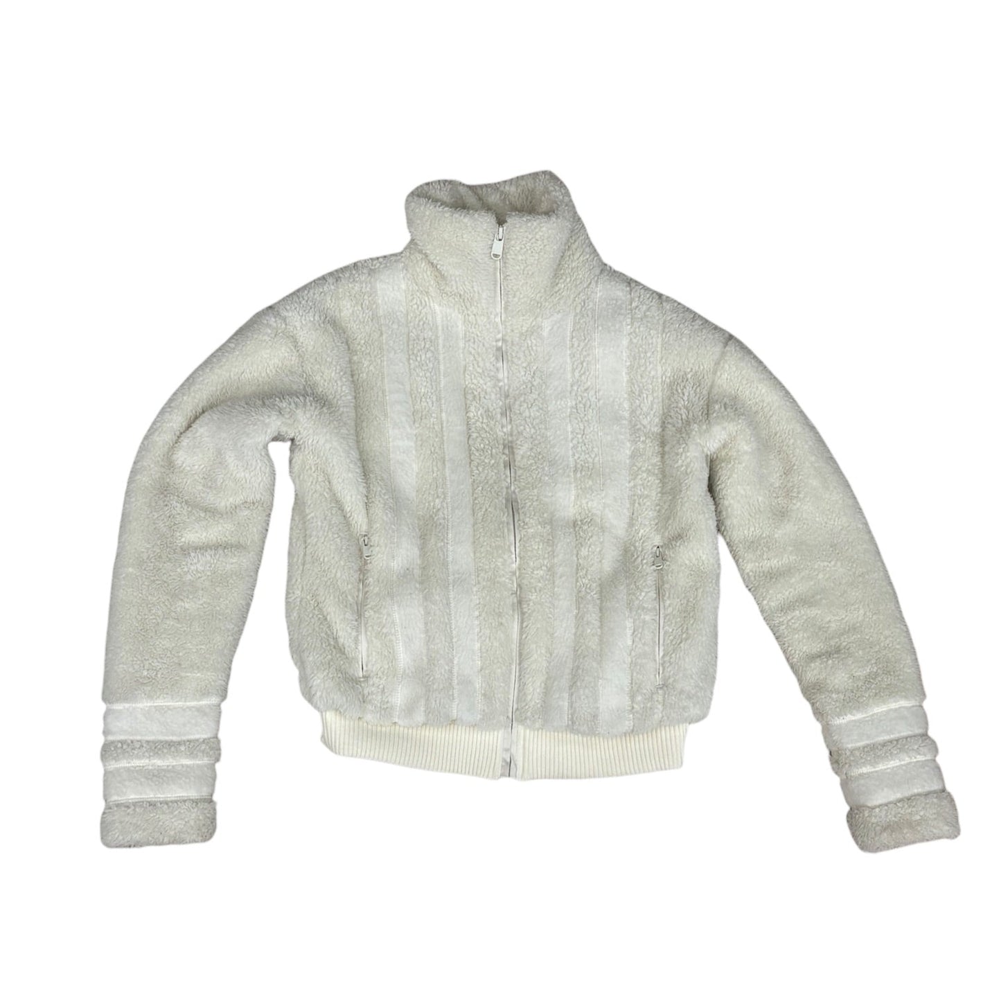 Jacket Fleece By Athleta In Cream, Size:Xxs