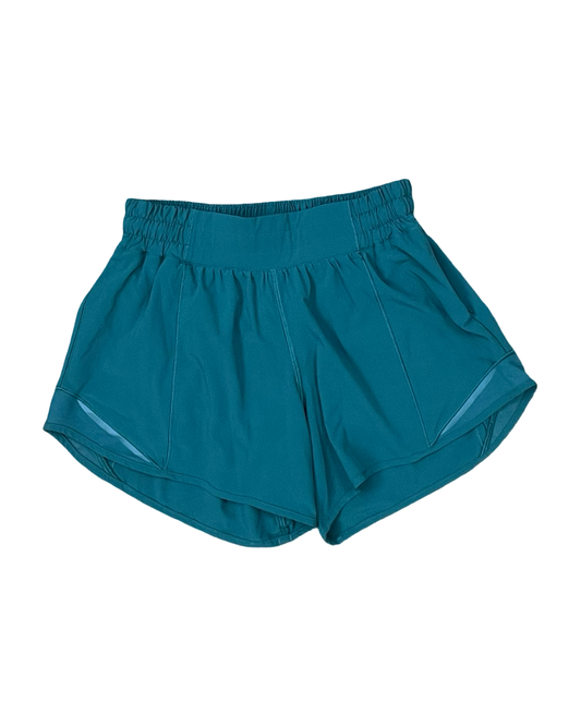 Athletic Shorts By Lululemon In Green, Size:S
