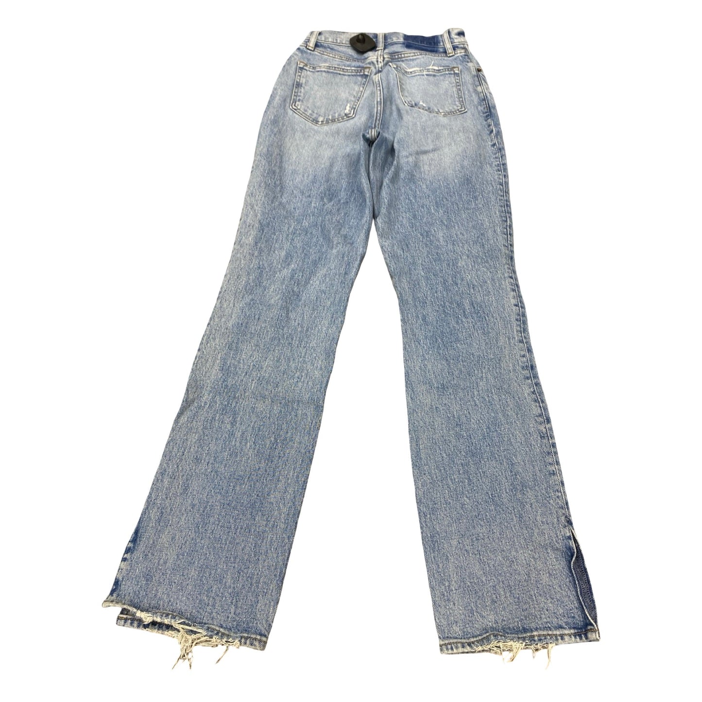Jeans Straight By Abercrombie And Fitch In Blue Denim, Size:0