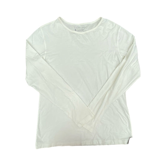 Athletic Top Ls Crewneck By Coolibar In White, Size:M