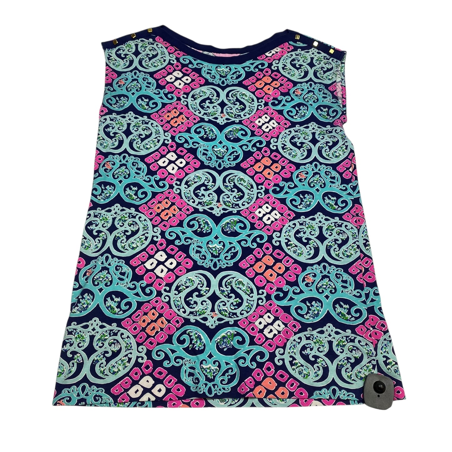 Top Sleeveless Designer By Lilly Pulitzer In Blue, Size:S