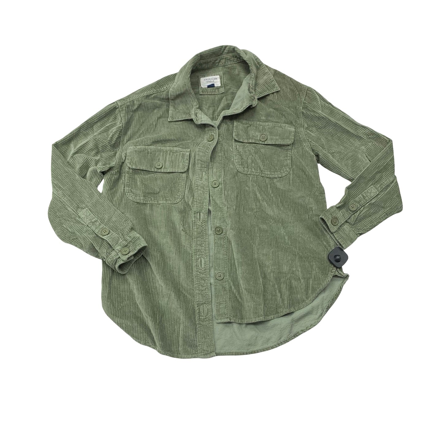 Jacket Shirt By American Eagle In Green, Size:S