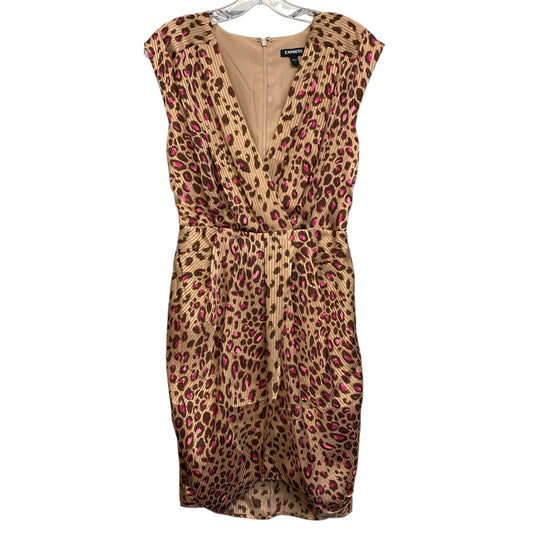 Dress Party Short By Express In Animal Print, Size:S