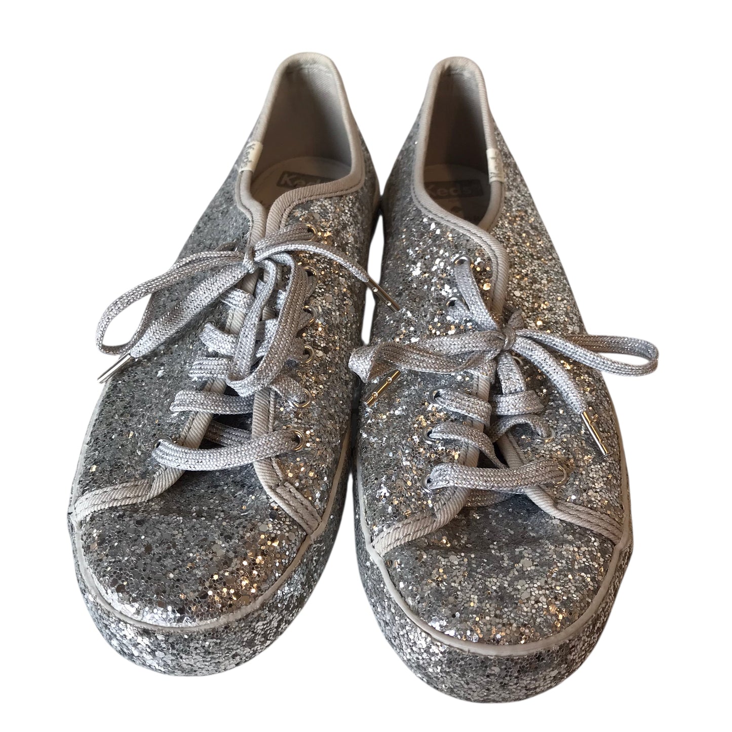 Shoes Sneakers By Keds In Silver, Size:7