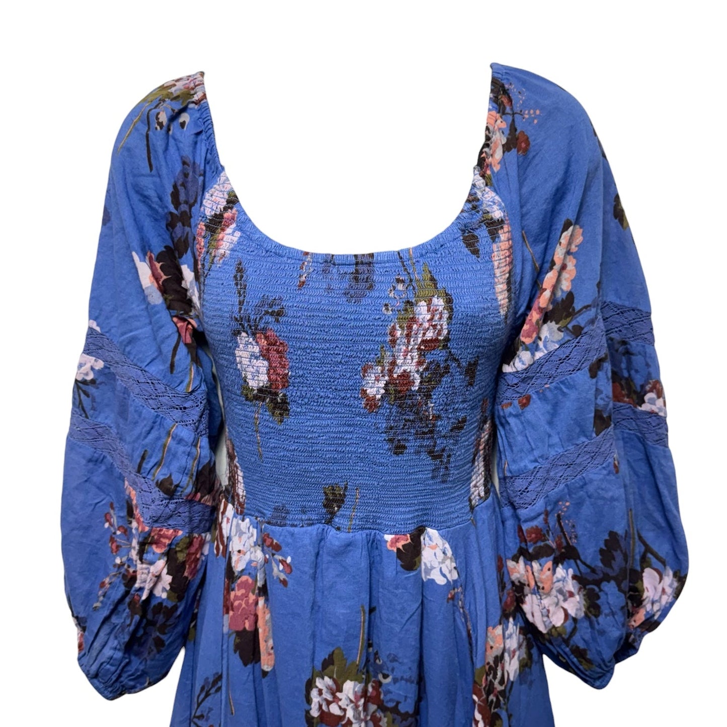 Morning Glory Smocked Maxi Dress By Free People In Floral Print, Size: Xs