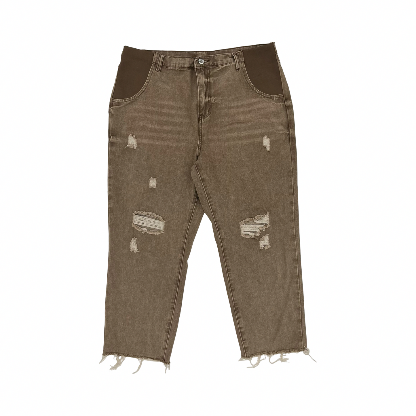Mat Jeans By Cme In Brown Denim, Size:Xxl