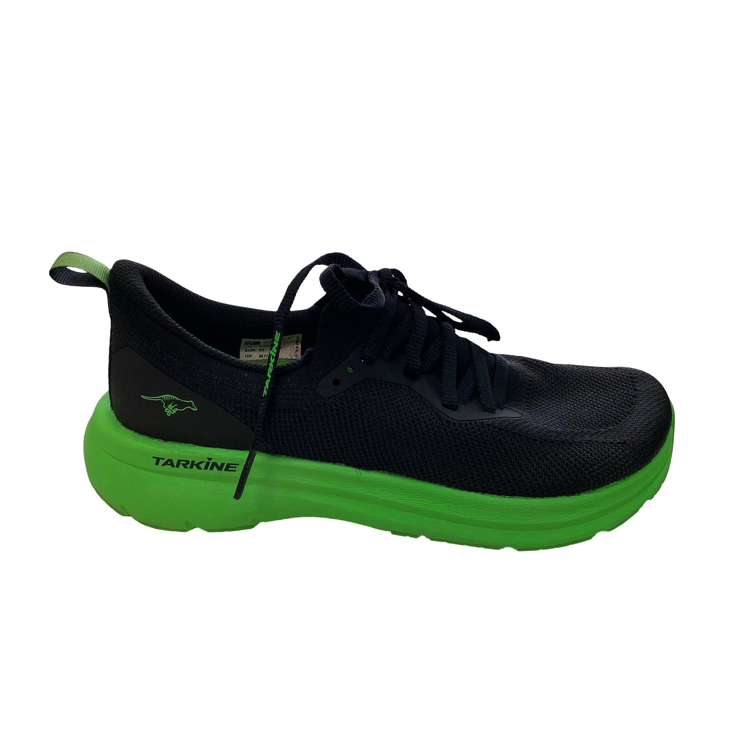 Shoes Athletic By Tarkine In Black & Green, Size:9.5