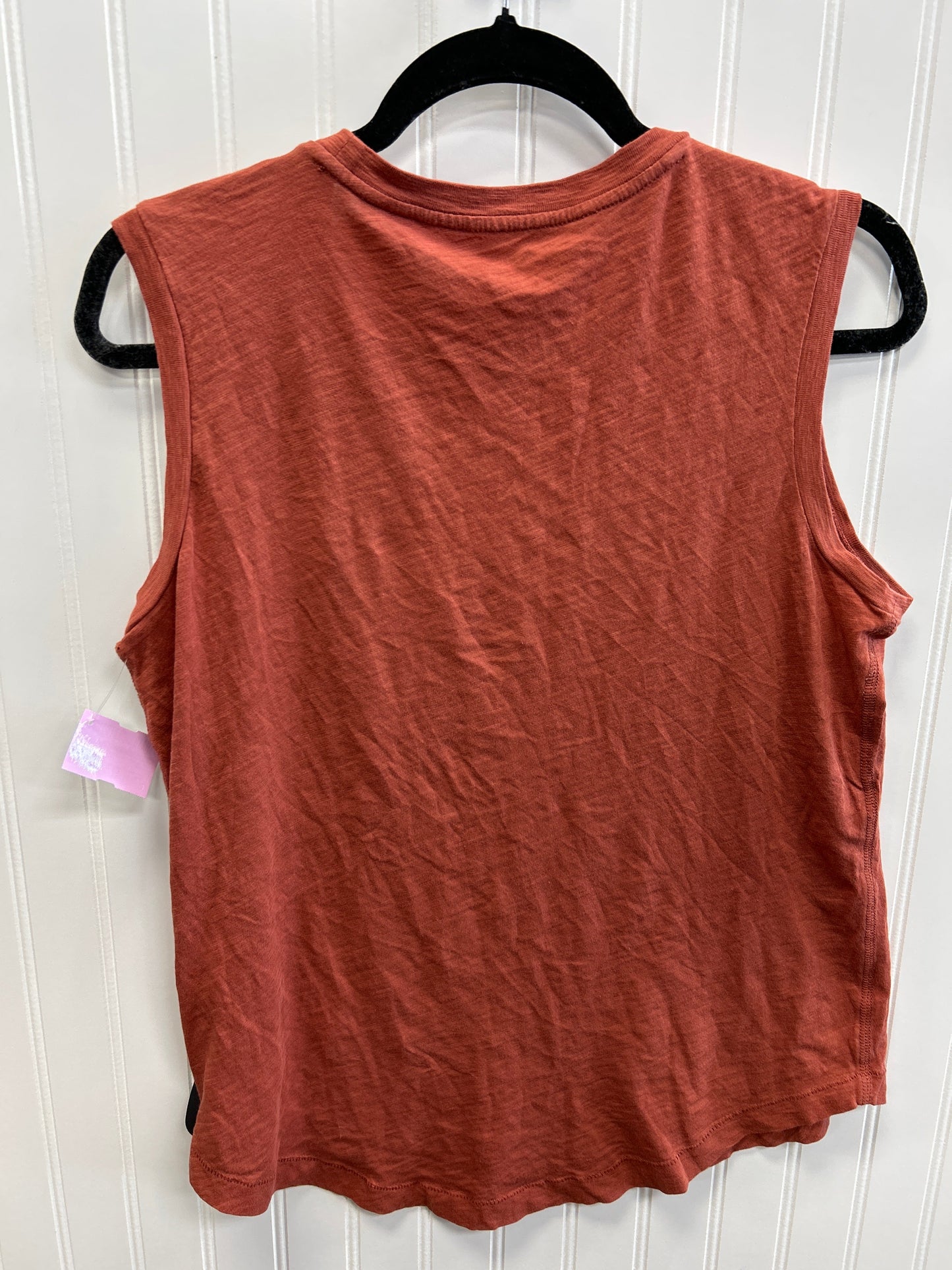 Top Sleeveless By Madewell In Orange, Size:M