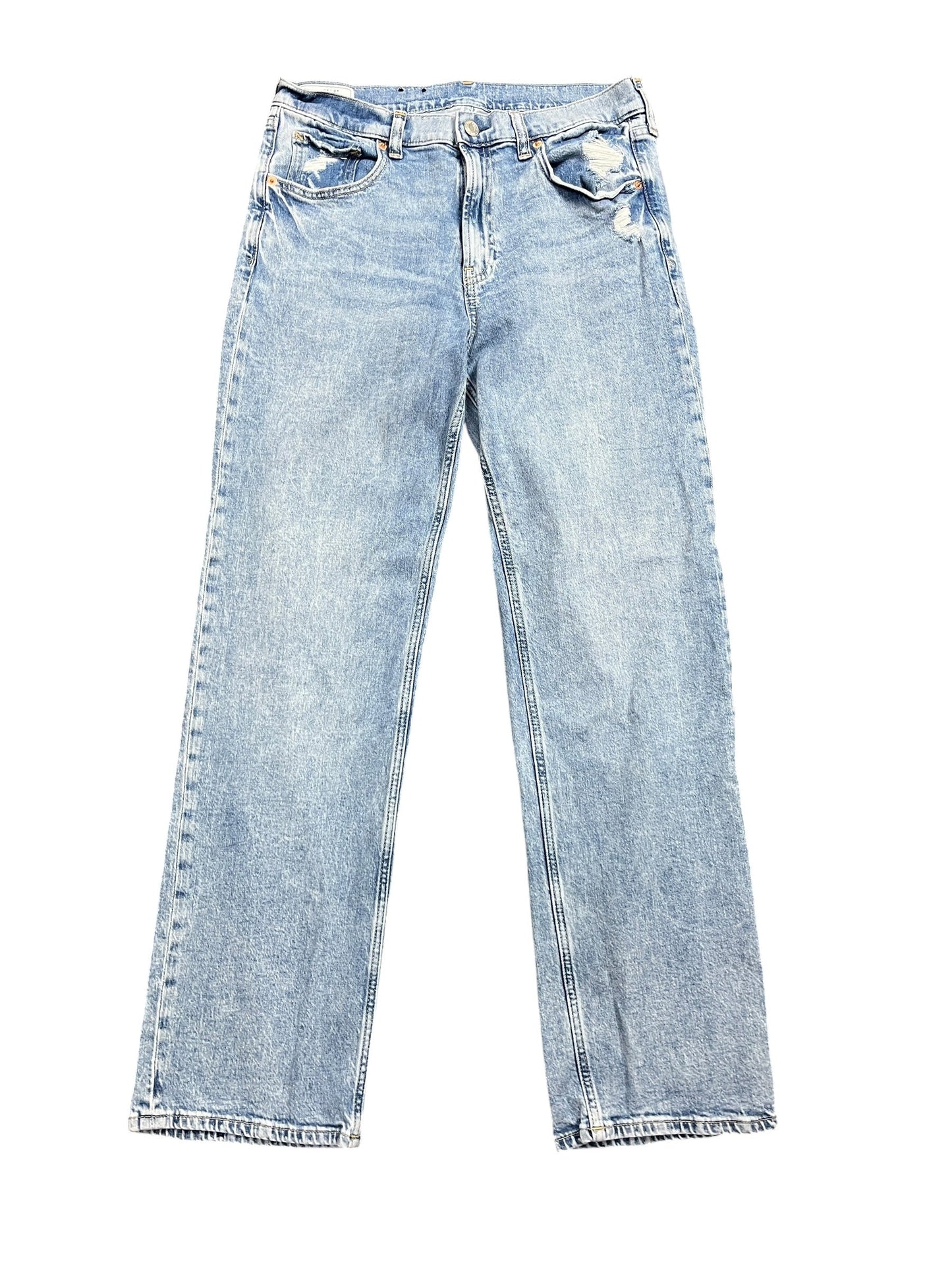 Jeans Straight By Gap In Blue Denim, Size:8
