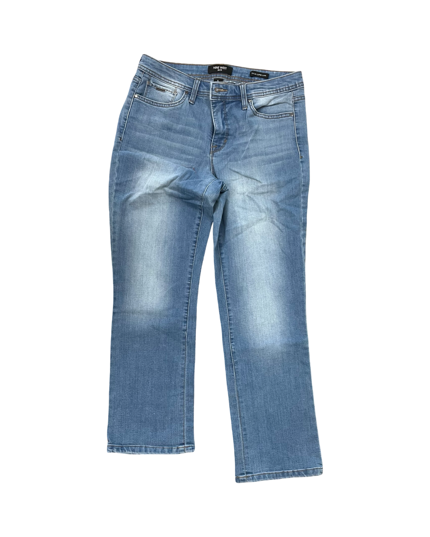 Jeans Straight By Nine West In Blue Denim, Size:6