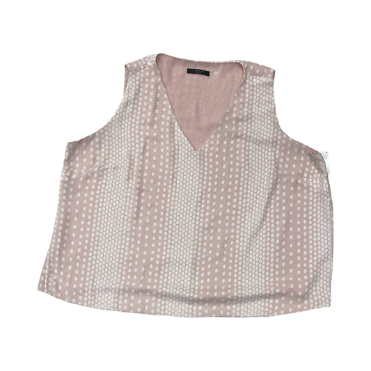 Top Sleeveless By T Tahari In Polkadot Pattern, Size:Xxl