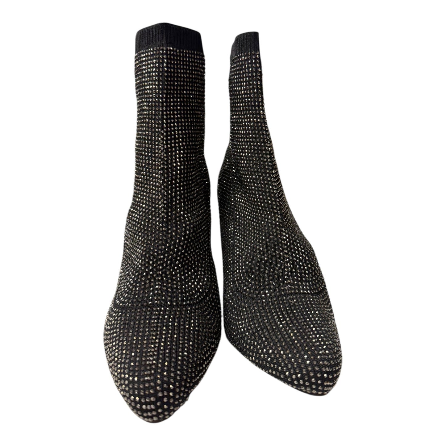 Boots Ankle Heels By wild pair In Black & Gold, Size:8