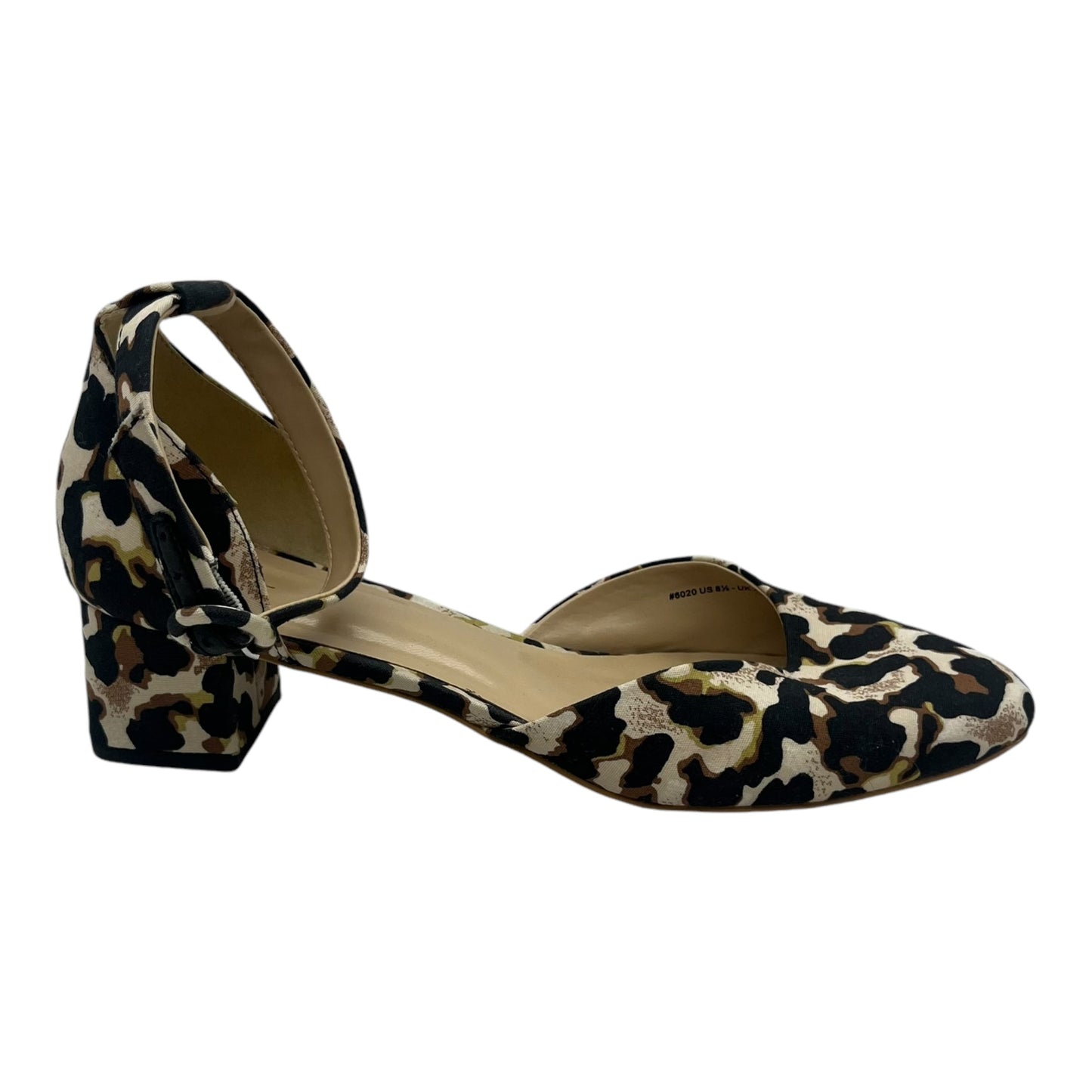 Shoes Heels Block By Cabi In Animal Print, Size:8.5